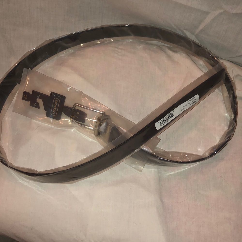 New Coach reversible leather belt